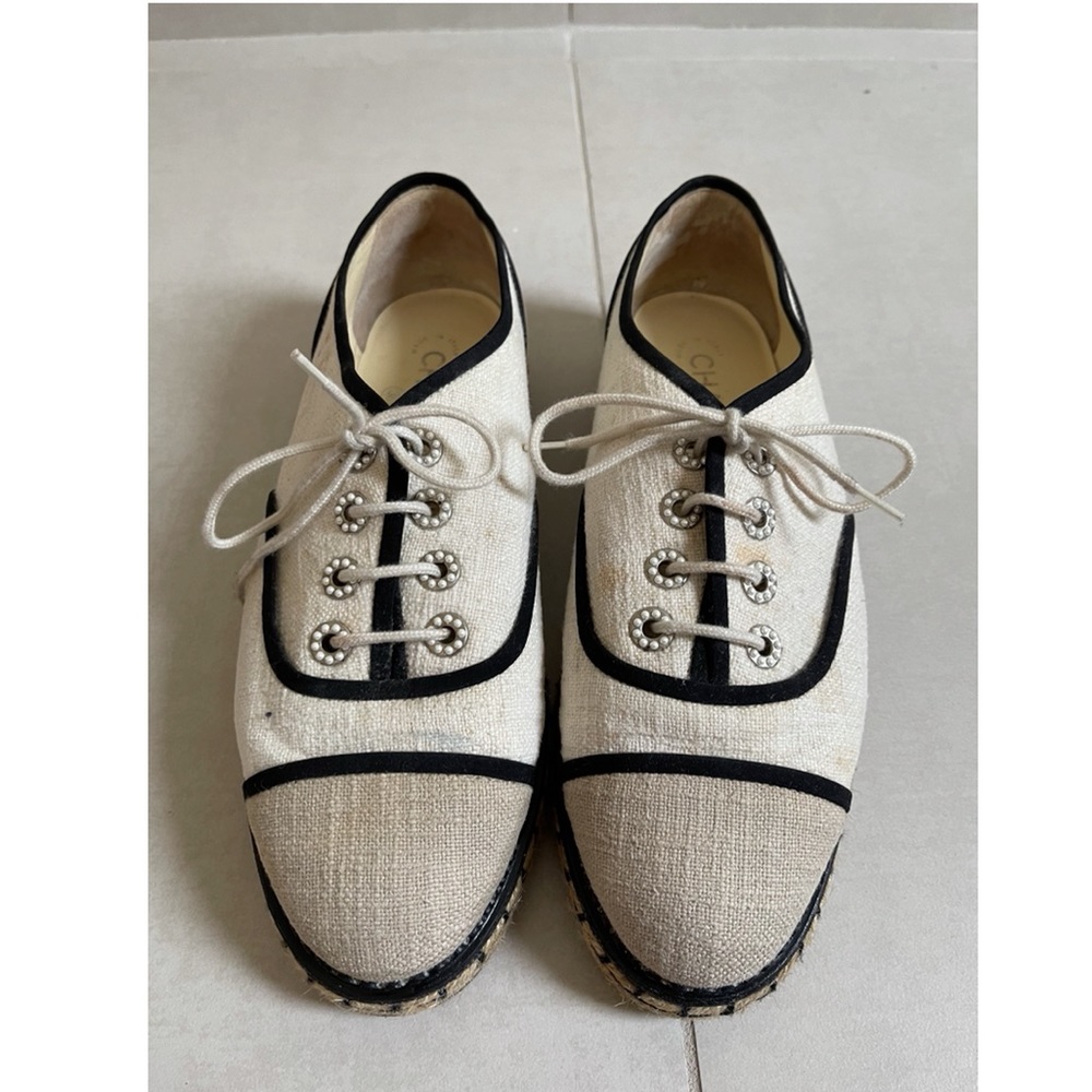 Great Condition Chanel Lace-Ups with dust bags
